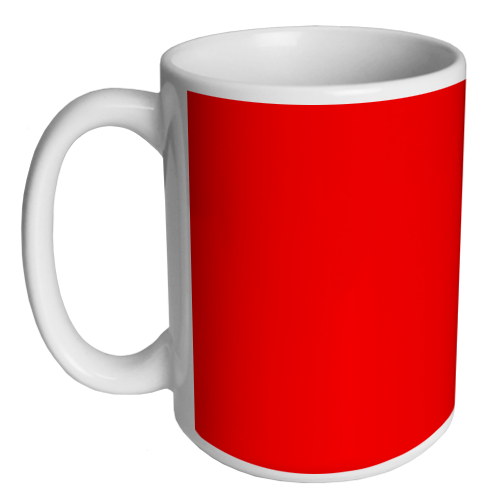 Custom Coffee Mug - Red - 15 ounce