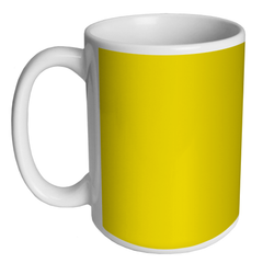 Custom Coffee Mug - Yellow - 15 ounce
