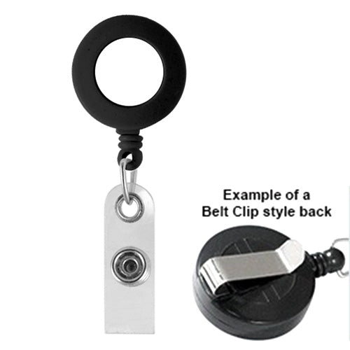 Standard Plastic Badge Reel - Black