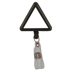 Triangle Plastic Badge Reel - Black