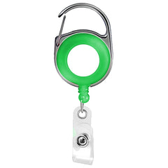 Translucent Carabiner Badge Reel - Green