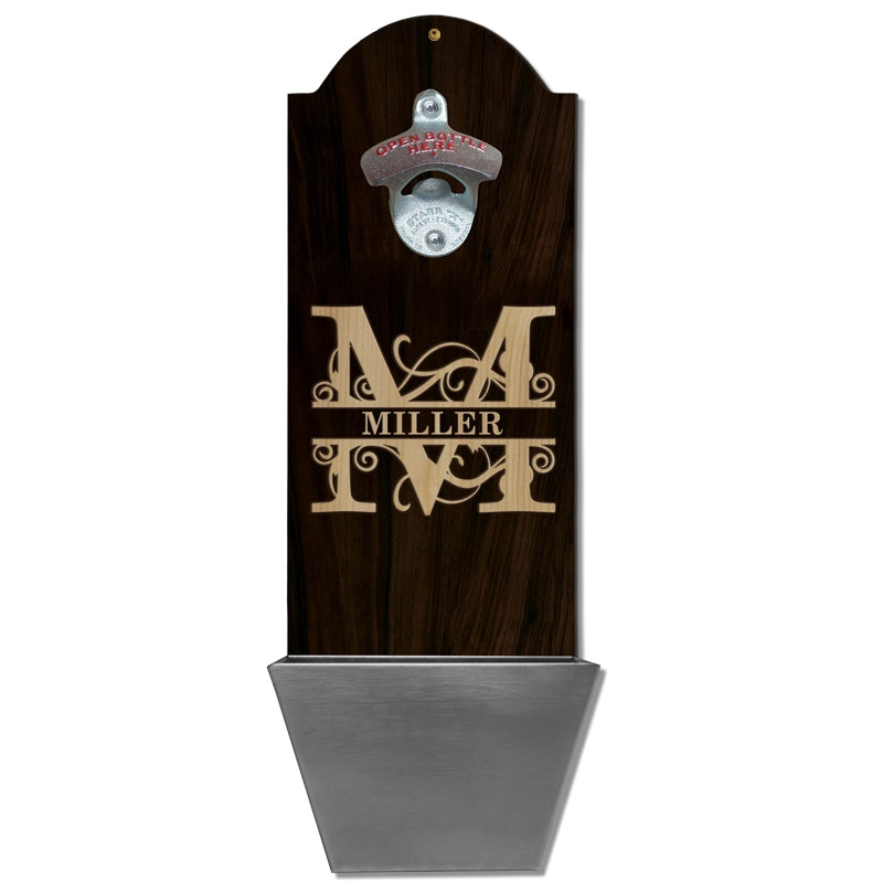 Custom Round Top Plaque with Cap Catcher - Family Monogram ...