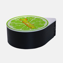 ADD YOUR NAME - Custom Glass Rimmer Lid - Lime with Black Base