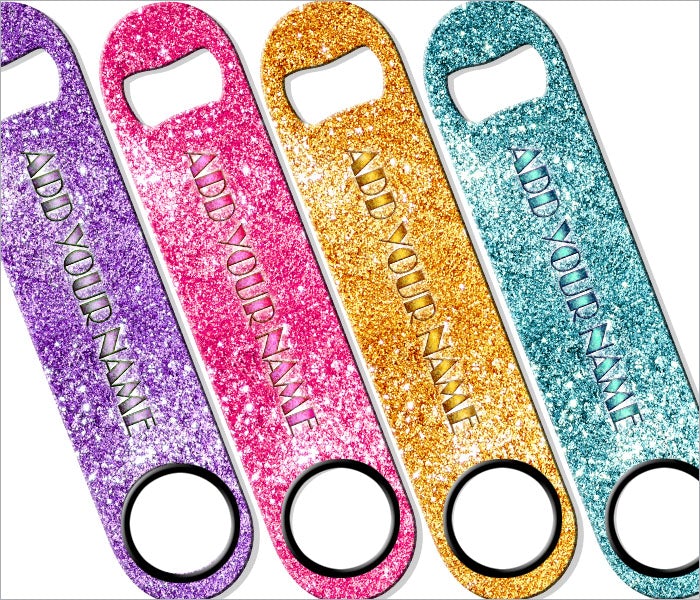 "ADD YOUR NAME" SPEED Bottle Opener – Bling – Several Color Options