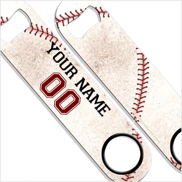 ADD YOUR NAME SPEED Bottle Opener - Baseball