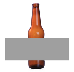 Design your own Beer Bottle Labels - 6 PACK - Grey