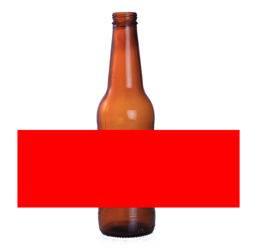 Design your own Beer Bottle Labels - 6 PACK - Red