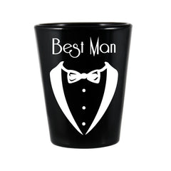 Best Man Wedding Shot Glass - Best Man Only - 1.75 ounce
