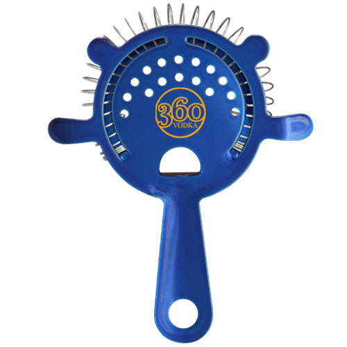 Cocktail Strainer - 4 Prong Candy Blue