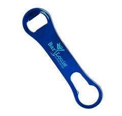 Screen Printed Colored Stainless Steel V-Rod® Opener - BLUE