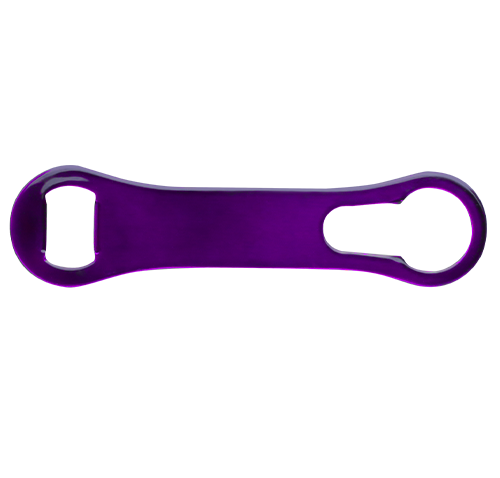 Screen Printed Colored Stainless Steel V-Rod® Opener - PURPLE