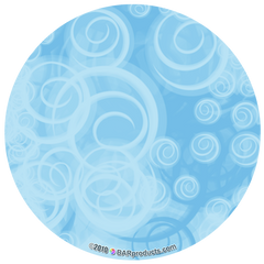 Kolorcoat™ Round Foam Coasters (4 Pack) - Swirlies