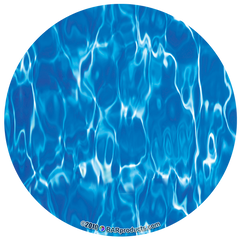 Kolorcoat™ Round Foam Coasters (4 Pack) - Water
