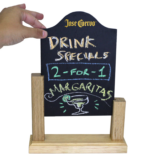 Tabletop Chalkboard Sign with Removable Board