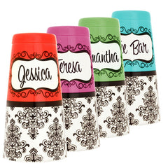 ADD YOUR NAME - Cocktail Shaker Tin - 28 oz weighted - Damask