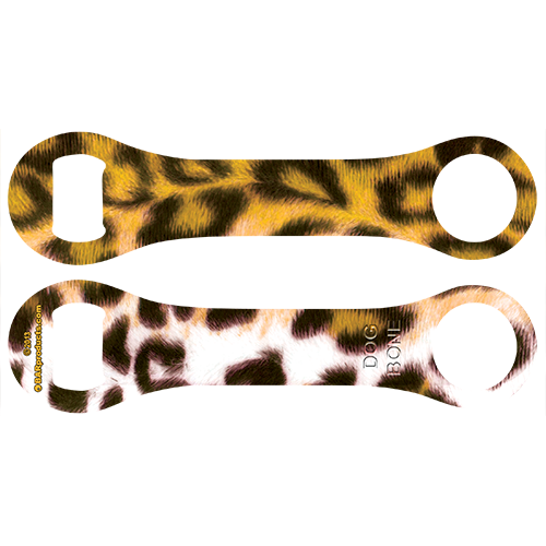 Yellow Leopard Dog Bone Opener