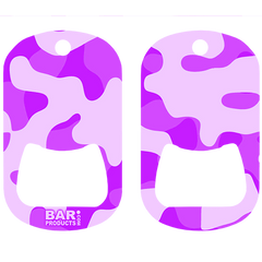 Purple Camo Dog Tag Opener 