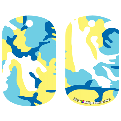 Kolorcoat™ Dog Tag - Yellow and Blue Camo