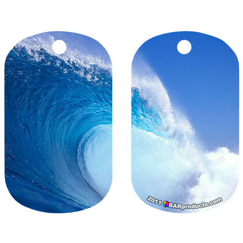 Kolorcoat™ Dog Tag - Wave | logobarproducts