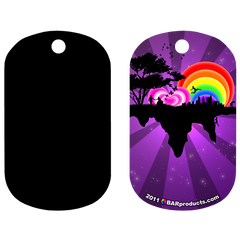 Kolorcoat™ Dog Tag - Rainbow