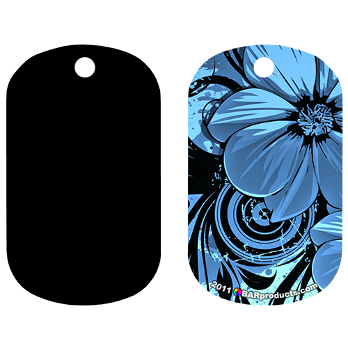 Kolorcoat™ Dog Tag - Vector Flowers