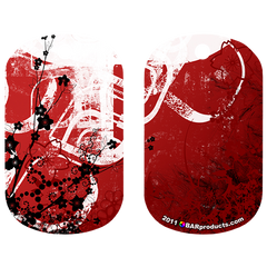 Kolorcoat™ Dog Tag - Red and White Grunge