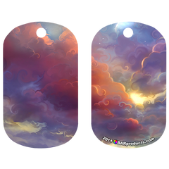 Kolorcoat™ Dog Tag - Colorful Clouds