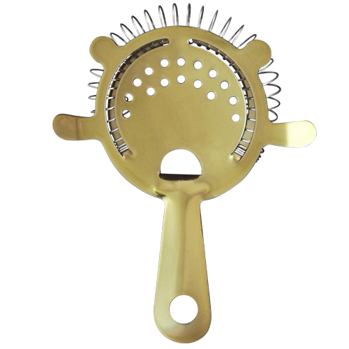 Cocktail Strainer - 4 Prong Gold | logobarproducts