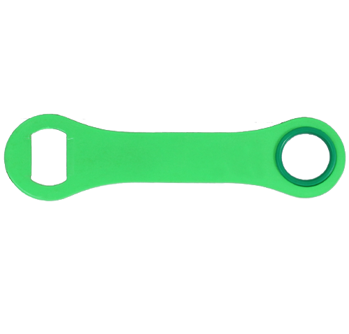 thumbnail image 2 of Screen Printed Colored Stainless Steel Dog Bone Opener - NEON GREEN 2 of 12