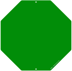 Kolorcoat™ Custom Octagon Metal Bar Sign - Green