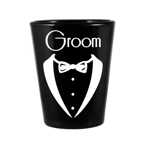 Groom Wedding Shot Glass - Groom Only - 1.75 ounce