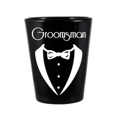 Groomsman Wedding Shot Glass - Groomsman Only - 1.75 ounce