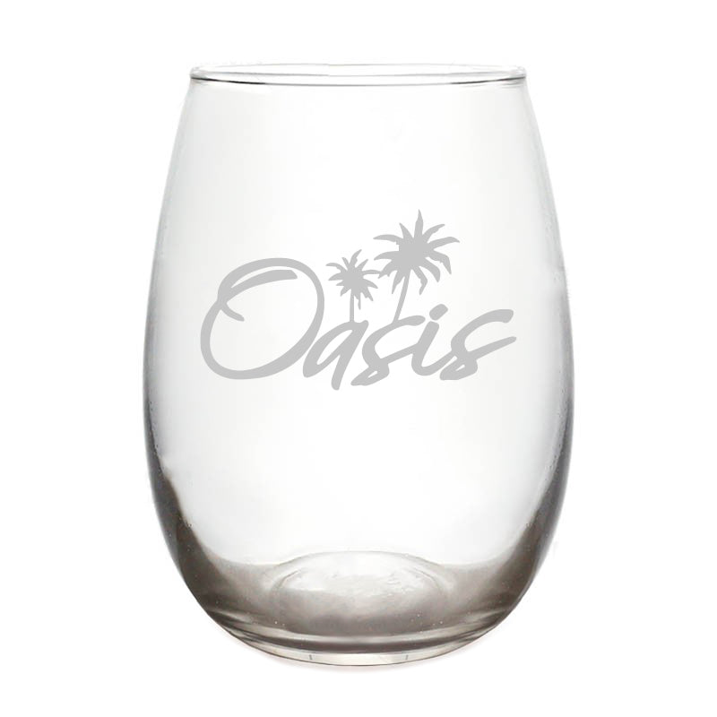 Customizable Barconic 12 ounce Stemless Wine Glass