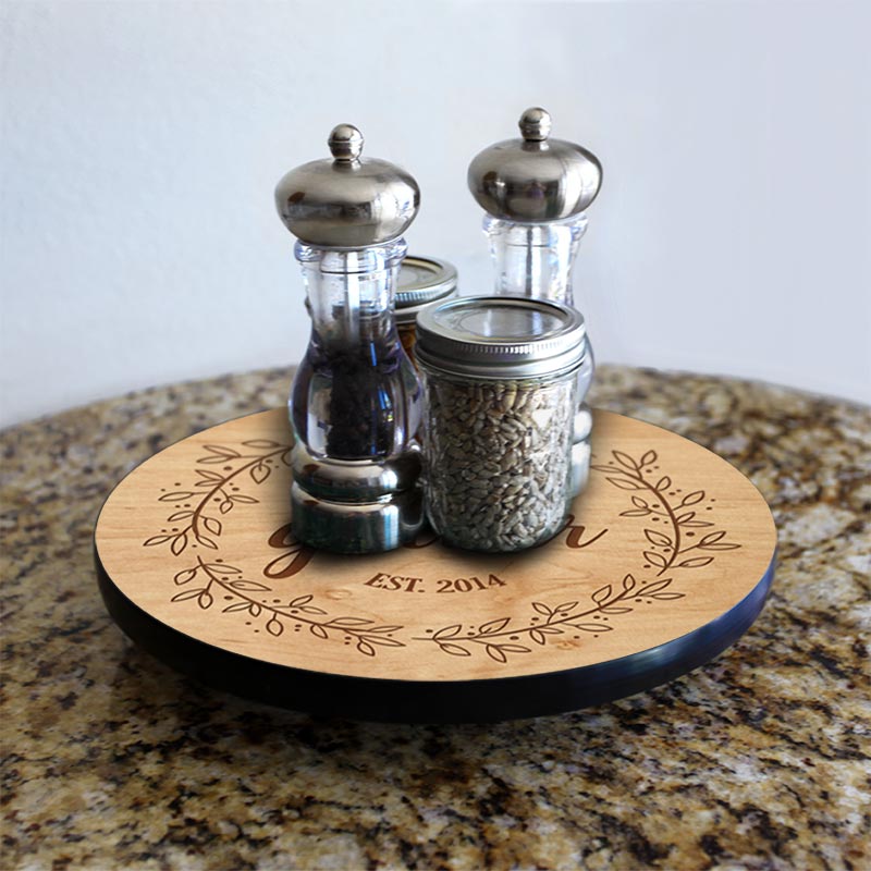 ADD YOUR NAME Lazy Susan - GATHER - 3 Different Sizes - Table Top