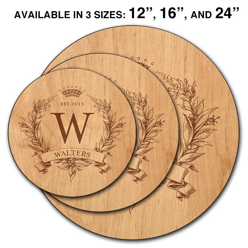ADD YOUR NAME Lazy Susan - MONOGRAM - 3 Different Sizes - Table Top ...