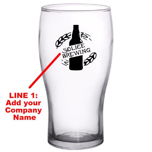 CUSTOMIZABLE - 20oz Imperial Pub Glass- Company1