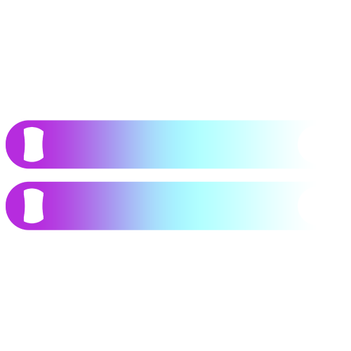 Gradient Background Colossal ™ 11" Bottle Opener - Purple to Blue to White