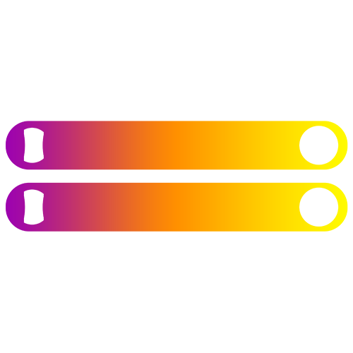 Gradient Background Colossal ™ 11" Bottle Opener - Pink to Orange to Yellow