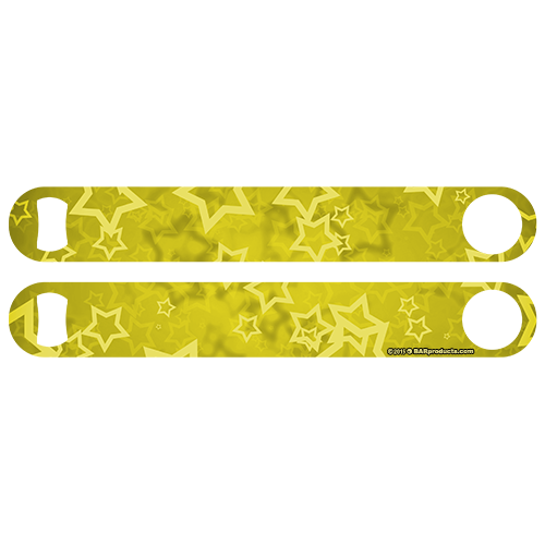 Kolorcoat™ Colossal ™ 11" Bottle Opener - Yellow Stars
