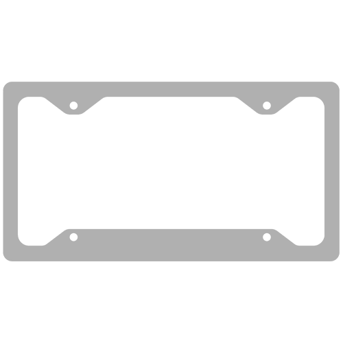 License Plate Frame - Gray