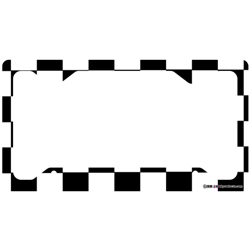 License Plate Frame - Racing Flag