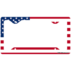 License Plate Frame - US Flag