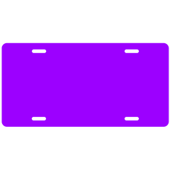 Custom License Plate - Purple