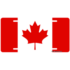 Custom License Plate - Canada Flag