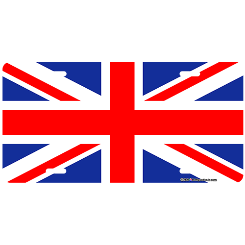 Custom License Plate - UK Flag
