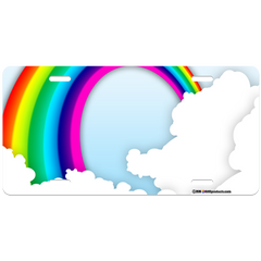 Custom License Plate - Rainbow