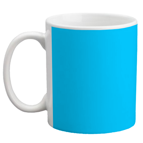 Custom Coffee Mug - Light Blue - 11 ounce