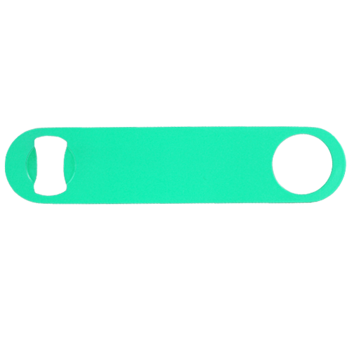 Screen Printed Colored Stainless Steel Speed Opener - Neon Green