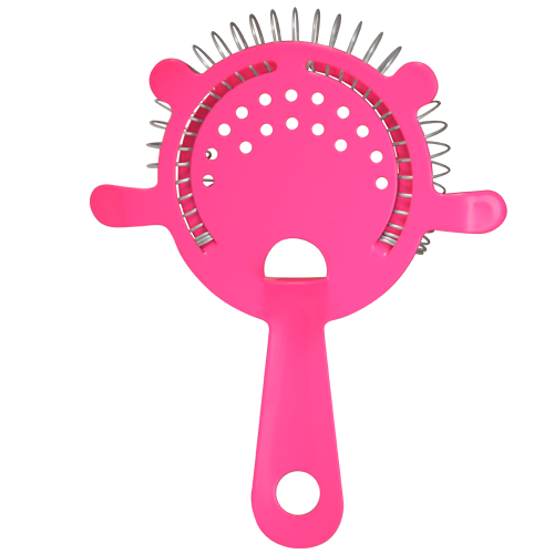 Cocktail Strainer - 4 Prong Neon Pink