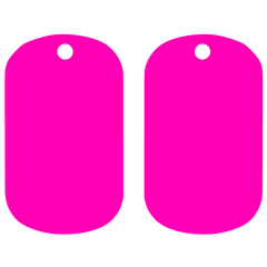 Kolorcoat™ Dog Tag - Pink